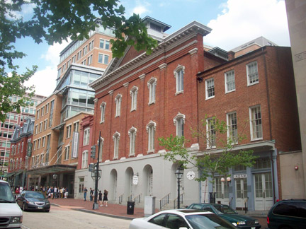 A view of Ford's Theatre across the street
